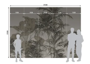 Wall Mural Tropical Composition, 375 x 270 cm, FT5P 3083 - Obrázek 10