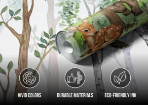 Wall Mural Animals World Map, 375 x 270 cm, FTD5P 3093 - Obrázek 3