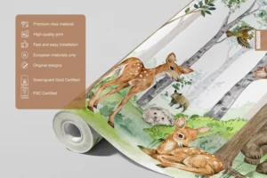 Wall Mural Animals World Map, 375 x 270 cm, FTD5P 3093 - Obrázek 4