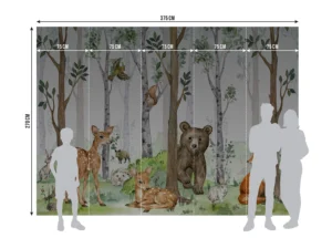 Dětská fototapeta Divoký Život | Vliesová fototapeta na zed' | 375 x 270 cm | FTD5P 3093 - Obrázek 5