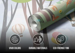 Wall Mural Bear with Balloons, 375 x 270 cm, FTD5P 3095 - Obrázek 3