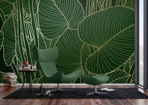 Wall Mural Golden Green, 375 x 270 cm, FT5P 3099 - Obrázek 3