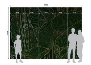 Wall Mural Golden Green, 375 x 270 cm, FT5P 3099 - Obrázek 7