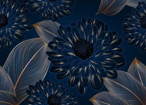 Wall Mural Chrysanthemums Leaves, 375 x 270 cm, FT5P 352003 - Obrázek 2