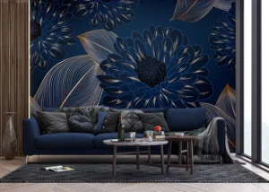 Wall Mural Chrysanthemums Leaves, 375 x 270 cm, FT5P 352003 - Obrázek 4