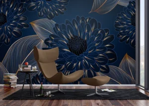 Wall Mural Chrysanthemums Leaves, 375 x 270 cm, FT5P 352003 - Obrázek 3