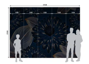 Wall Mural Chrysanthemums Leaves, 375 x 270 cm, FT5P 352003 - Obrázek 7