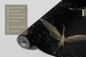 Wall Mural Golden Cranes, 375 x 270 cm, FT5P 352011 - Obrázek 6