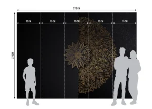 Fototapeta Luxusní Mandala | Vliesová fototapeta na zed' | 375 x 270 cm | FT5P 352029 - Obrázek 5