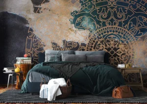 Fototapeta Modré Výpary | Vliesová fototapeta na zed' | 375 x 270 cm | FT5P 352049