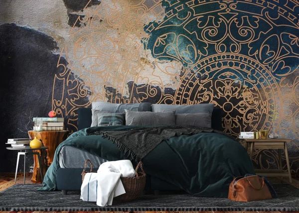 Wall Mural Blue Fumes, 375 x 270 cm, FT5P 352049