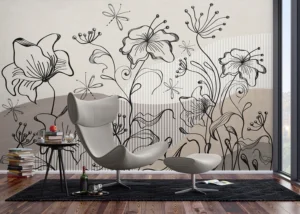 Wall Mural Abstract Botanical Flow, 375 x 270 cm, FT5P 352075 - Image 5