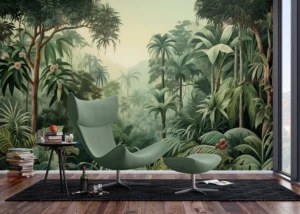 Wall Mural Watercolor Jungle, 375 x 270 cm, FT5P 352081 - Obrázek 4