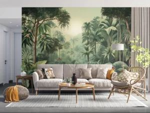 Wall Mural Watercolor Jungle, 375 x 270 cm, FT5P 352081