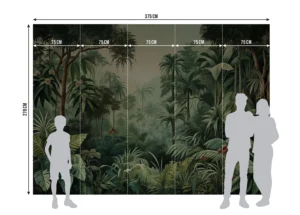 Wall Mural Watercolor Jungle, 375 x 270 cm, FT5P 352081 - Obrázek 8