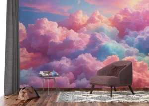 Wall Mural Pastel Clouds, Premium Non-woven Wallpaper, 375 x 270 cm, FT5P 352085 - Image 3