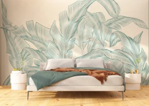 Wall Mural Subtle Palms, 375 x 270 cm, FT5P 352087