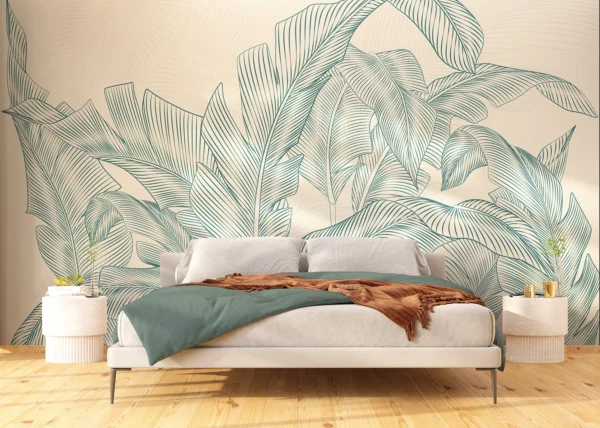 Wall Mural Subtle Palms, 375 x 270 cm, FT5P 352087
