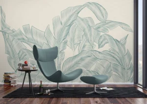 Wall Mural Subtle Palms, 375 x 270 cm, FT5P 352087 - Image 3