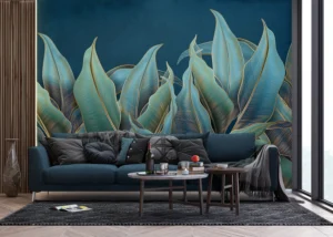 Wall Mural Golden Palms, 375 x 270 cm, FT5P 352089 - Obrázek 4