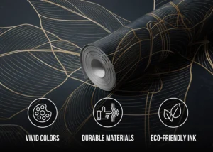 Fototapeta Zlaté Botanické Linie | Vliesová fototapeta na zed' | 375 x 270 cm | FT5P 352095 - Obrázek 5