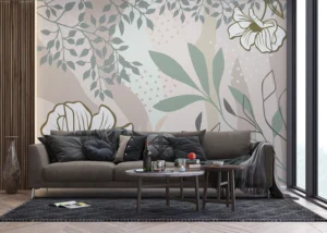 Wall Mural Vector Flowers, 375 x 270 cm, FT5P 352161 - Image 5