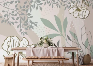 Wall Mural Vector Flowers, 375 x 270 cm, FT5P 352161