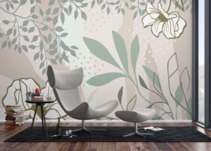 Wall Mural Vector Flowers, 375 x 270 cm, FT5P 352161 - Image 4