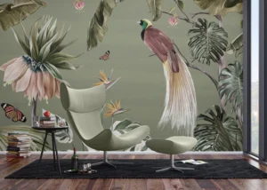 Wall Mural Peacock in the Jungle, 375 x 270 cm, FT5P 352171