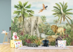 Dětská fototapeta Džungle | Vliesová fototapeta na zed' | 375 x 270 cm | FTD5P 352177 - Obrázek 4