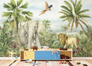 Dětská fototapeta Džungle | Vliesová fototapeta na zed' | 375 x 270 cm | FTD5P 352177 - Obrázek 3