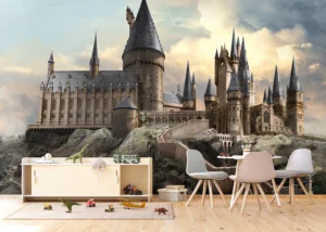 Wall Mural Harry Potter Hogwarts View, Premium Non-woven Wallpaper, 375 x 270 cm, FTD5P 352185 - Image 3