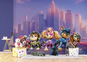 Dětská fototapeta Tlapková Patrola ve Velkofilmu | Vliesová fototapeta na zed' | 375 x 270 cm | FTD5P 352195