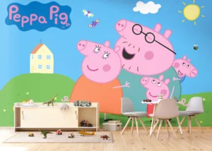 Dětská fototapeta Prasátko Peppa s Rodinou | Vliesová fototapeta na zed' | 375 x 270 cm | FTD5P 352201 - Obrázek 5