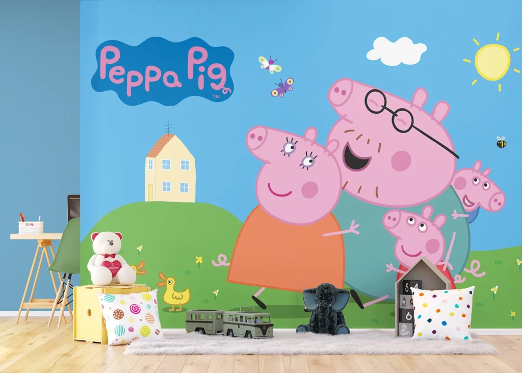 Wall Mural Peppa Pig Home, 375 x 270 cm, FTD5P 352201
