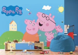 Dětská fototapeta Prasátko Peppa s Rodinou | Vliesová fototapeta na zed' | 375 x 270 cm | FTD5P 352201 - Obrázek 4