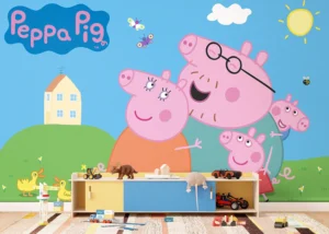 Dětská fototapeta Prasátko Peppa s Rodinou | Vliesová fototapeta na zed' | 375 x 270 cm | FTD5P 352201 - Obrázek 3