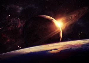 Fototapeta Planeta ve Vesmíru | Vliesová fototapeta na zed' | 375 x 270 cm | FT5P 352209 - Obrázek 2