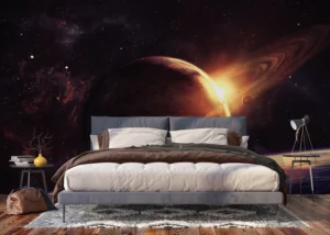 Fototapeta Planeta ve Vesmíru | Vliesová fototapeta na zed' | 375 x 270 cm | FT5P 352209 - Obrázek 3
