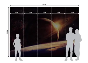 Fototapeta Planeta ve Vesmíru | Vliesová fototapeta na zed' | 375 x 270 cm | FT5P 352209 - Obrázek 7