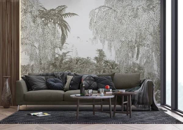 Wall Mural Drawn Jungle, 375 x 270 cm, FT5P 352217