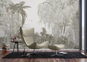 Wall Mural Drawn Jungle, Premium Non-woven Wallpaper, 375 x 270 cm, FT5P 352217 - Image 3
