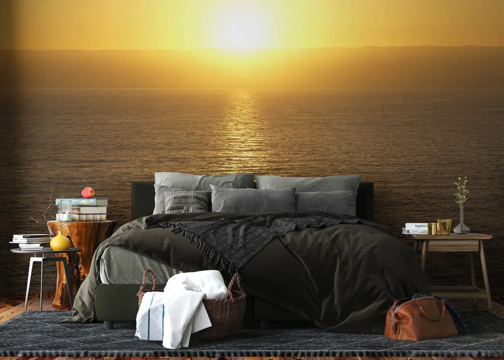 Wall Mural Yellow Ocean Sunset, 375 x 270 cm, FT5P 352255