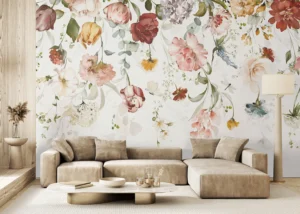 Wall Mural Painterly Garden, Premium Non-woven Wallpaper, 375 x 270 cm, FT5P 352287 - Image 4