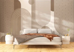 Wall Mural Beige Composition, Premium Non-woven Wallpaper, 375 x 270 cm, FT5P 352305 - Image 3
