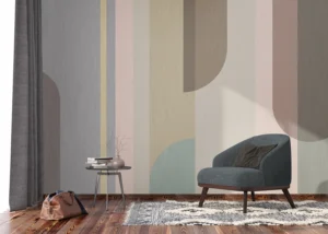 Wall Mural Pastel Composition, Premium Non-woven Wallpaper, 375 x 270 cm, FT5P 352313