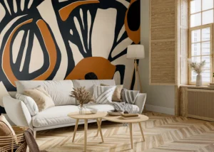 Wall Mural Contrast Sketch, Premium Non-woven Wallpaper, 375 x 270 cm, FT5P 352341 - Image 3