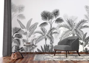 Wall Mural Jungle Noir, Premium Non-woven Wallpaper, 375 x 270 cm, FT5P 352377