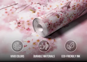 Wall Mural Sakura Bloom, Premium Non-woven Wallpaper, 375 x 270 cm, FT5P 352387 - Image 4