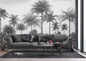 Wall Mural Palm Noir, Premium Non-woven Wallpaper, 375 x 270 cm, FT5P 352391 - Image 3
